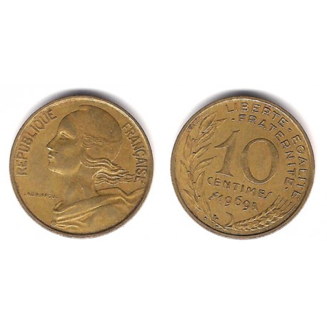 (929) Francia. 1969. 10 Centimes (MBC)