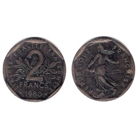 (942.1) Francia. 1980. 2 Francs (MBC)