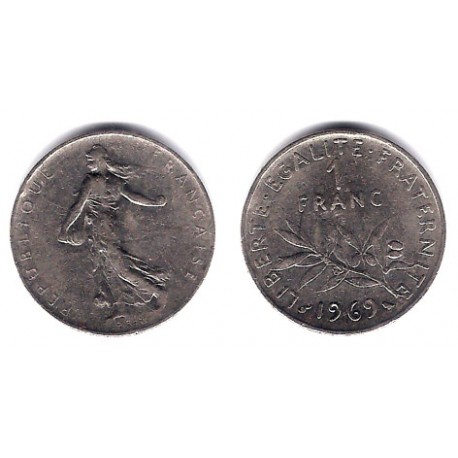 (925.1) Francia. 1969. 1 Franc (BC)