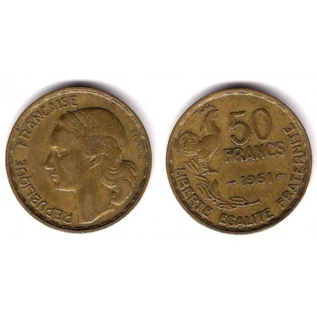 (918.1) Francia. 1951. 50 Francs (BC+)