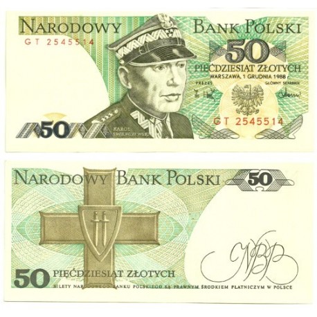 (142c) Polonia. 1988. 50 Zlotych (SC)