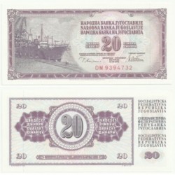(88a) Yugoslavia. 1978. 20 Dinara (SC)