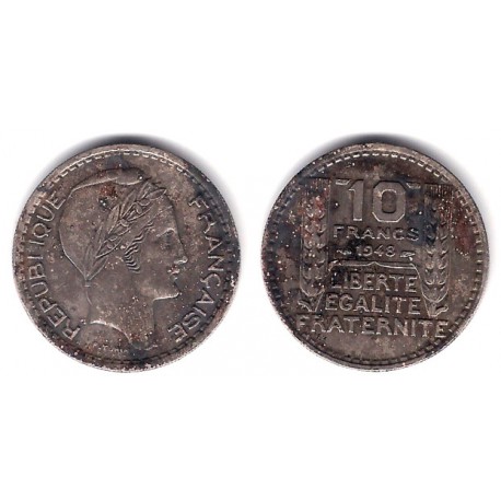 (909.1) Francia. 1948. 10 Francs (MBC-)