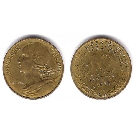 (929) Francia. 1983. 10 Centimes (MBC)