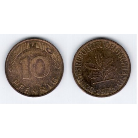 (108) Alemania. 1976(F). 10 Pfennig (MBC)
