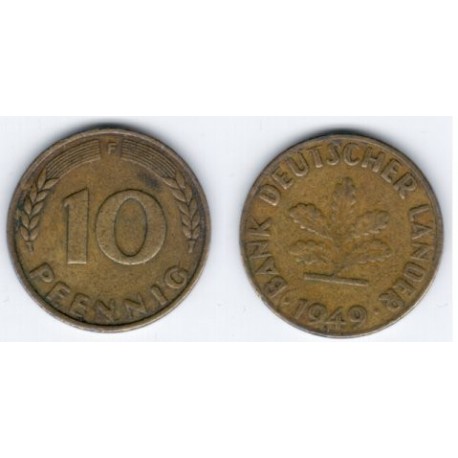 (103) Alemania. 1949(F). 10 Pfennig (MBC)