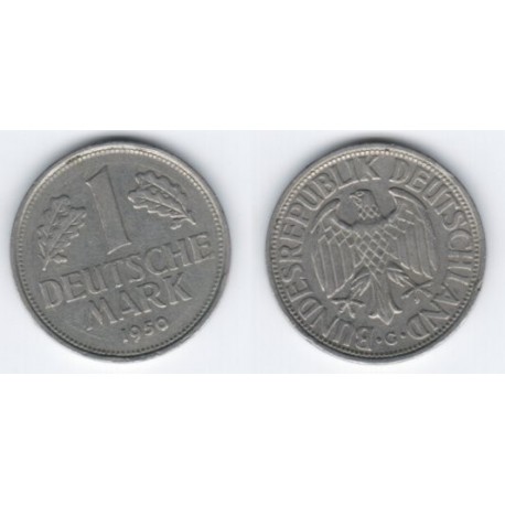 (110) Alemania. 1950(G). 1 Mark (MBC)