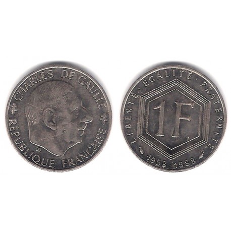 (963) Francia. 1988. 1 Franc (EBC)