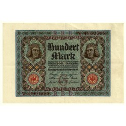 (69a) Imperio Alemán (Weimar). 1920. 100 Mark (EBC+)