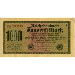 (76b) Imperio Alemán (Weimar). 1922. 1000 Mark (EBC+)