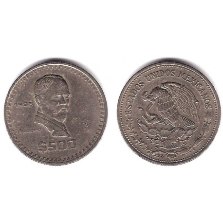 (529) Estados Unidos Mexicanos. 1988. 500 Pesos (MBC-)