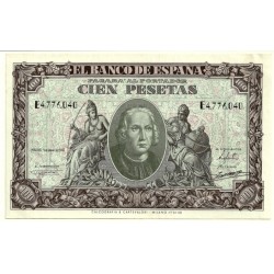 [1940] Billete de 100 Pesetas (EBC+) Serie E