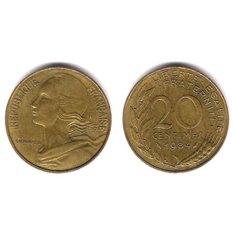 (930) Francia. 1984. 20 Centimes (MBC+)