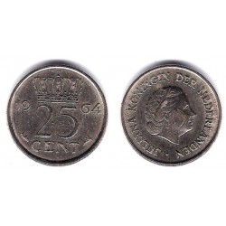 (183) Paises Bajos. 1964. 25 Cents (MBC)