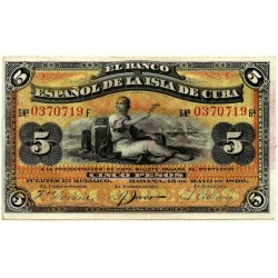 Billete de 5 Pesos de 1896 (EBC+)