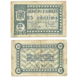 Angles [1937] Billete de 25 Cèntims (RC)