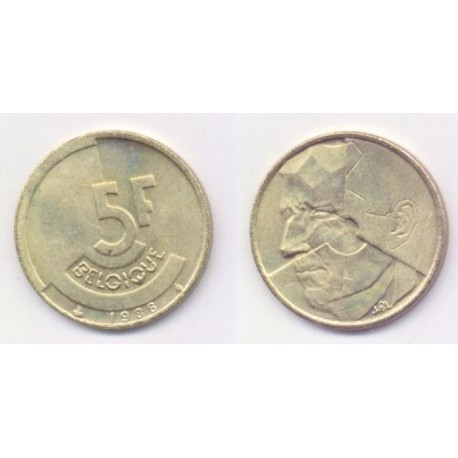 (164) Belgica. 1986. 5 Francs (SC)