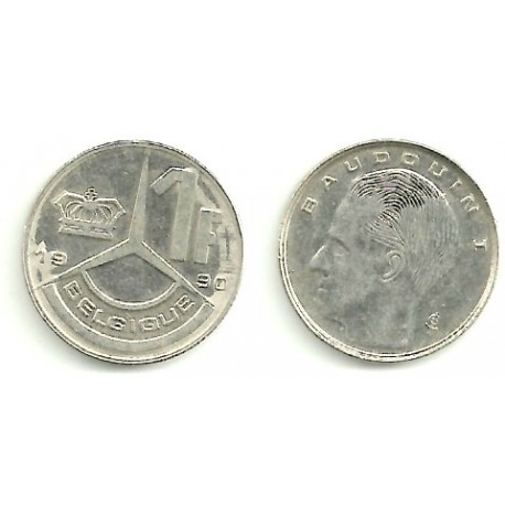 (170) Belgica. 1990. 1 Franc (MBC)