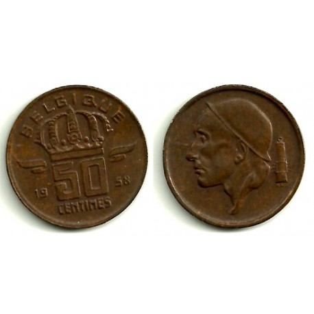 (148.1) Belgica. 1958. 50 Centimes (EBC)