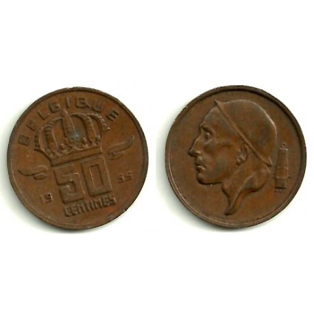 (148.1) Belgica. 1955. 50 Centimes (EBC)