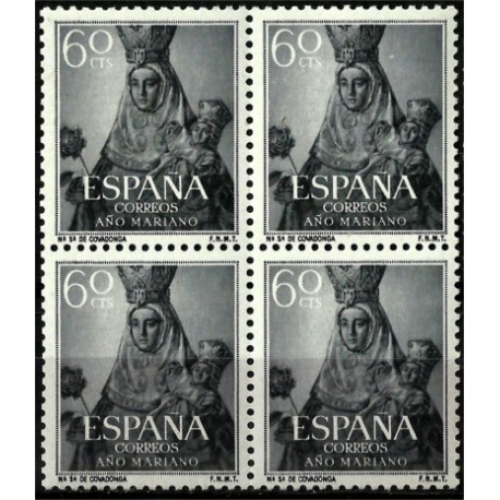 (1137) 1954. 60 Céntimos (Bloque de 4)