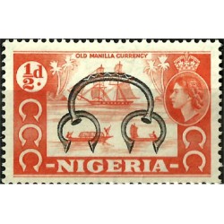 Nigeria. 1953. ½ Pound. Old Manilla Currency