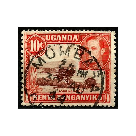 Kenia, Uganda y Tanganyika. 1938. 10 Cents. Lake Naivasha