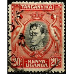Kenia, Uganda y Tanganyika. 1938. 20 Cents. Retrato Rey Jorge