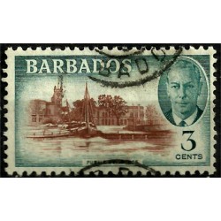 Barbados. 1950. 3 Cents. Public Buildings