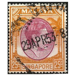 Malaya y Singapur. 1948. 25 Cents. King George VI