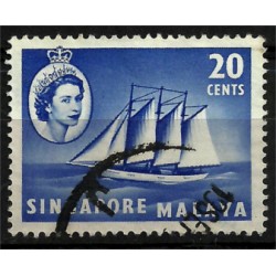 Malaya y Singapur. 20 Cents