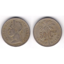 (22) Congo Belga. 1925. 50 Centimes (MBC)