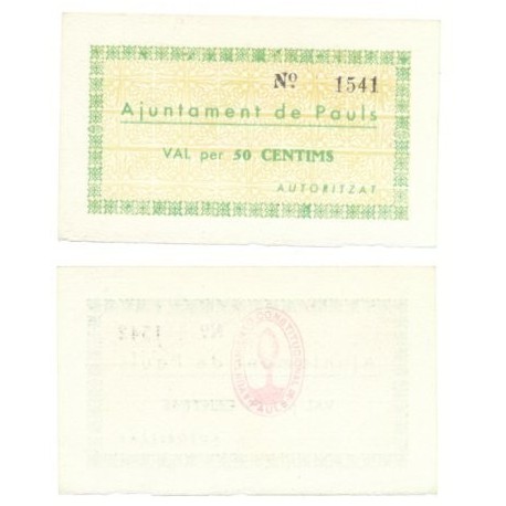 Pauls [1937] Billete de 50 Cèntims (SC)
