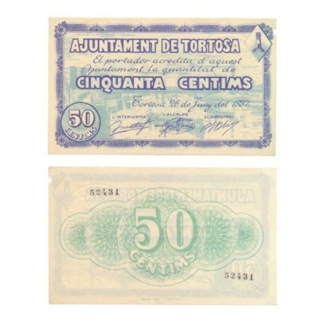 Tortosa [4937] Billete de 50 Cèntims (EBC)