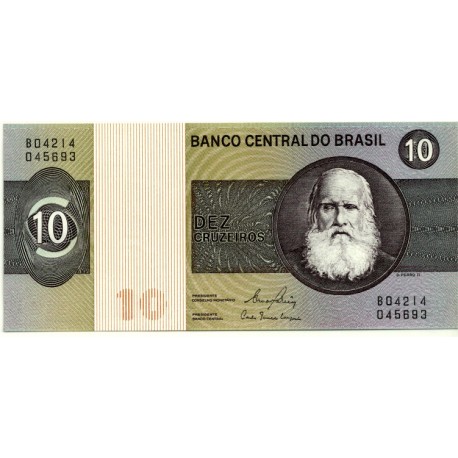 (193e) Brasil. 1970-80. 10 Cruzeiros (SC)