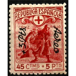 (768) 1938. 3 Pesetas sobre 45 Céntimos