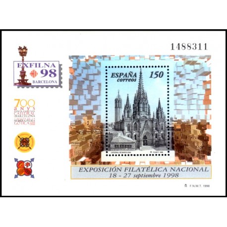 (3557) 1998. 150 Pesetas. Exposición Filatélica Nacional