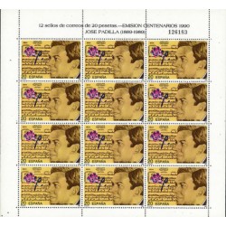 (3070,MP14) 1990. 20 Pesetas (Minipliego de 12 sellos)