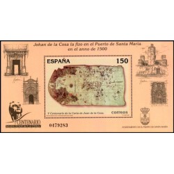 (3722) 2000. 150 Pesetas. Centenario de la Carta de Juan de la Cosa
