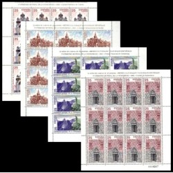 (3146 a 3149,MP35 a MP38) 1991. 25 Pesetas (4x Minipliegos de 12 sellos)