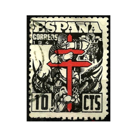 (980) 1941. 10 Céntimos. Pro Tuberculosos