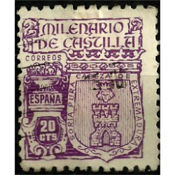 (974) 1944. 20 Céntimos. Milenario de Castilla