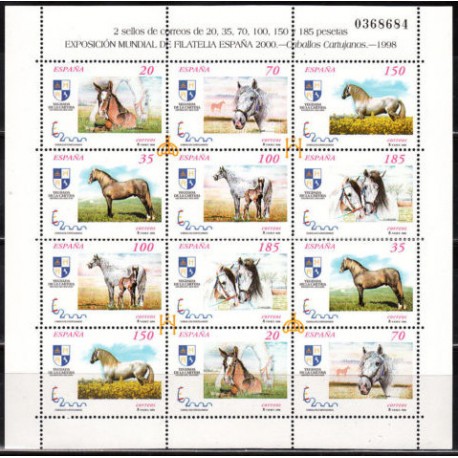 (3608 A 3613A) 1998. Exposición Mundial de Filatelia España 2000