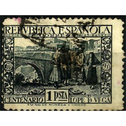 (693) 1935. 1 Peseta. III Cent. muerte Lopez de Vega