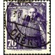 (1030) 1948-54. 70 Céntimos. General Franco y Castillo de la Mota