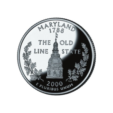 (306) Estados Unidos de América. 2000(D). Quarter Dollar (SC) Maryland