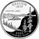 (372) Estados Unidos de América. 2005(D). Quarter Dollar (SC) Oregon