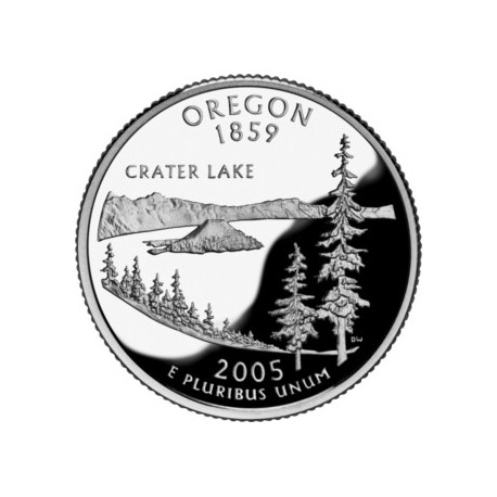 (372) Estados Unidos de América. 2005(D). Quarter Dollar (SC) Oregon