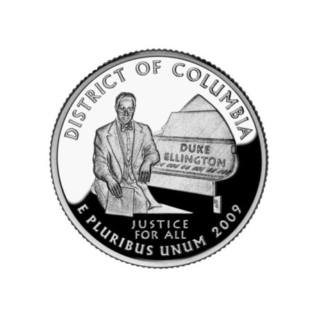 (445) Estados Unidos de América. 2009(D). Quarter Dollar (SC) District of Columbia