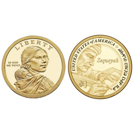 Estados Unidos de América. 2017(D). 1 Dollar (SC) Native